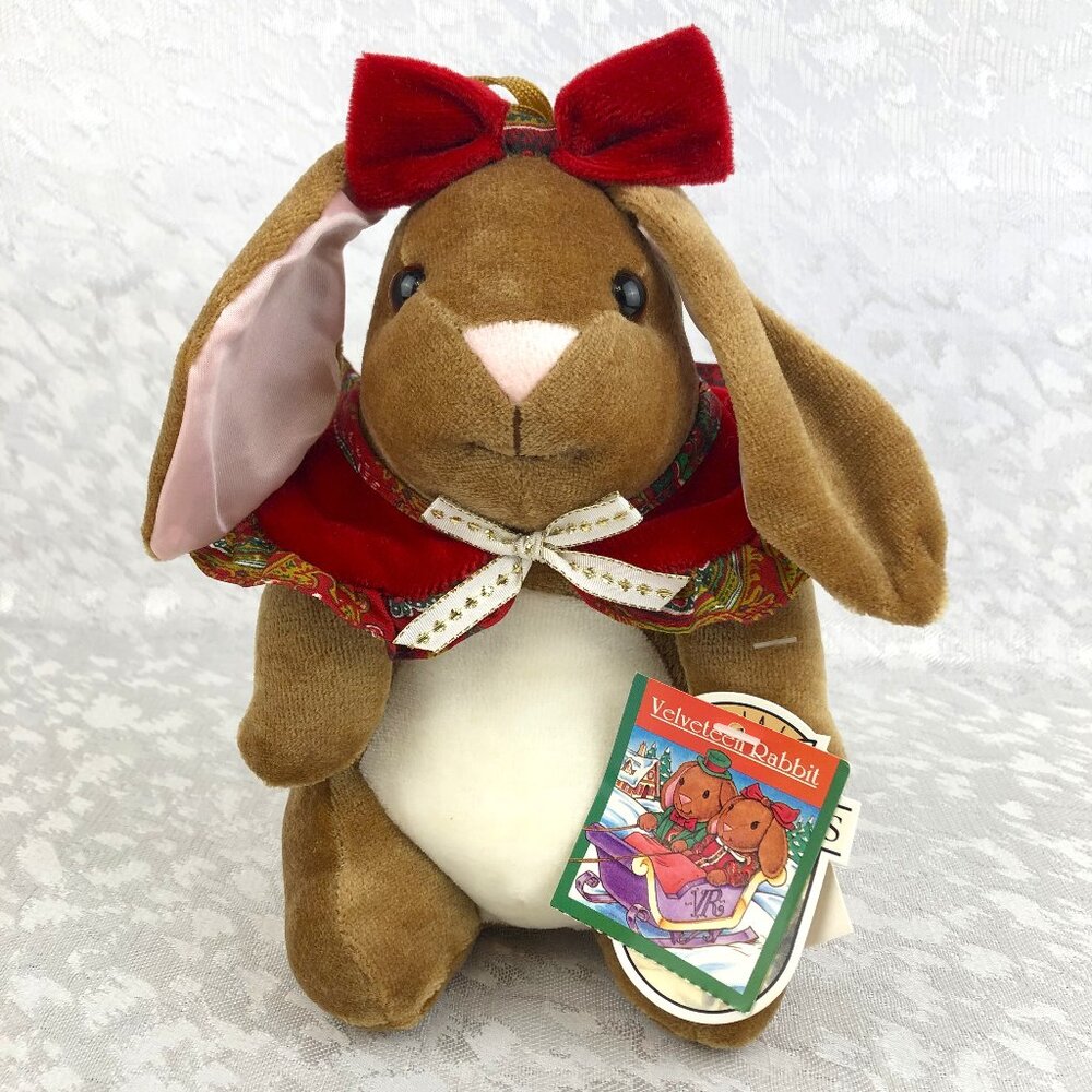 Toys R Us Vintage 1985 Velveteen Rabbit 8” Plush Toy Exclusive “Rabbit Ears” NWT